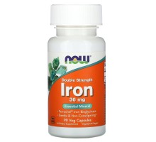 Залізо Now Foods (Iron) 36 мг 90 рослинних капсул