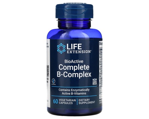 В-комплекс вітамінів Life Extension (BioActive B-Complex) біоактивний 60 капсул