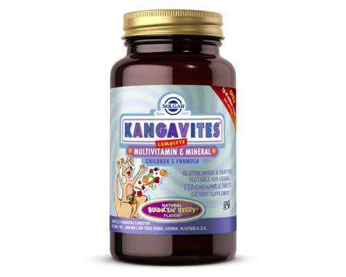 Детский комплекс с витаминами и минералами со вкусом ягод Solgar (Kangavites Complete Multivitamin & Mineral Chewable) 120 жевательных таблеток