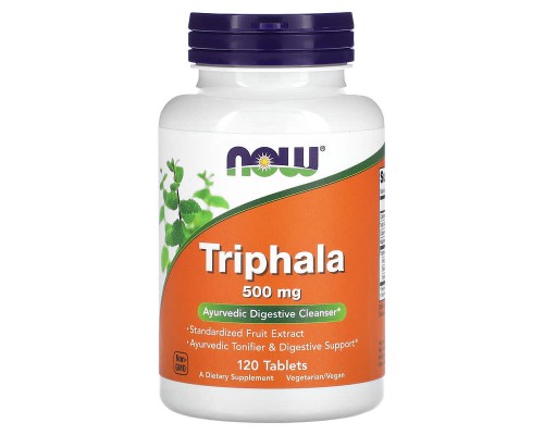 Трифала Now Foods (Triphala) 500 мг, 120 таблеток