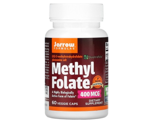 Метилфолат Jarrow Formulas (Methyl Folate) 400 мкг 60 вегетаріанських капсул