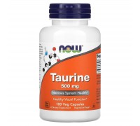 Таурін Now Foods (Taurine) 500 мг 100 капсул