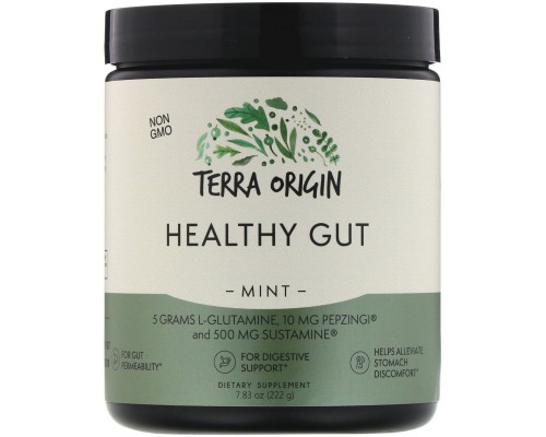 Вітаміни для кишечника м'ята Terra Origin (Healthy Gut Mint) 222 г