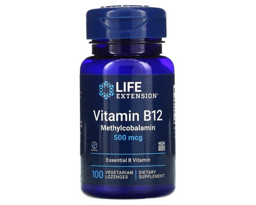 Витамин B12 Life Extension (Vitamin B12) 500 мкг 100 леденцов