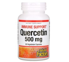 Кверцетин, Quercetin, Natural Factors, 500 мг, 60 вегетаріанських капсул