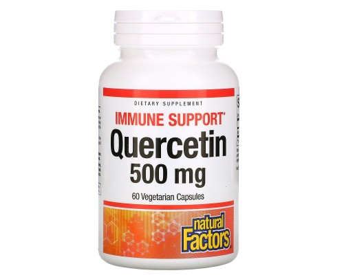 Кверцетин, Quercetin, Natural Factors, 500 мг, 60 вегетаріанських капсул