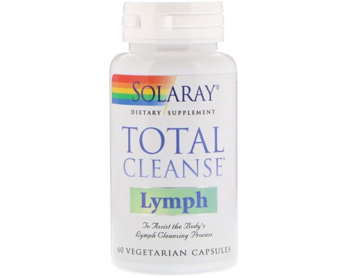 Препарат для очистки лимфы, Total Cleanse Lymph, Solaray, 60 вегетарианских капсул