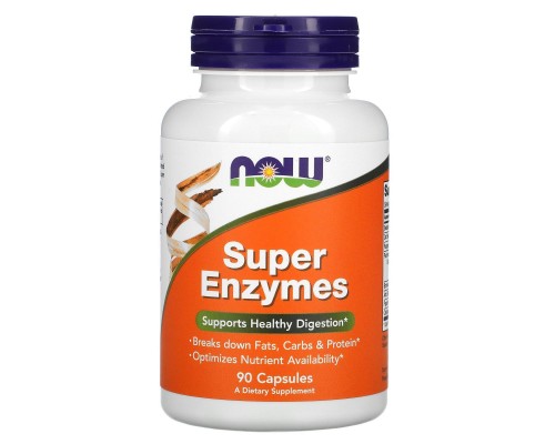 Супер Ензими Now Foods (Super Enzymes) 90 капсул