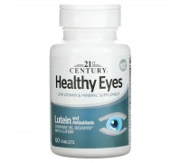 Healthy Eyes (здоровые глаза) с лютеином, 21st Century, 60 таблеток