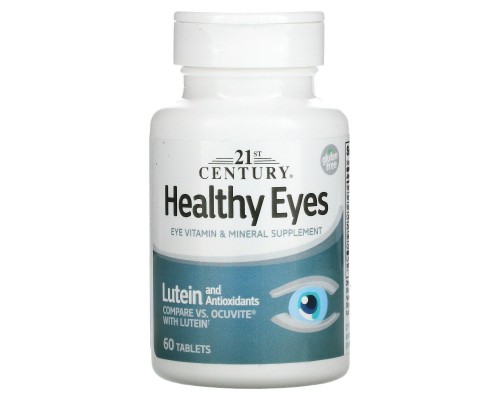 Healthy Eyes (здорові очі) з лютеїном, 21st Century, 60 таблеток