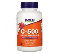 Витамин C-500 аскорбат кальция Now Foods (Calcium Ascorbate-C) 500 мг 100 капсул