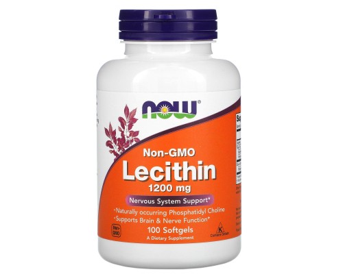 Лецитин соєвий Now Foods (Lecithin) 1200 мг 100 капсул