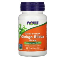 Гинкго Билоба Now Foods (Ginkgo Biloba) 120 мг 50 капсул