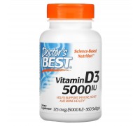 Вітамін D3 Doctor's Best (Vitamin D3) 5000 МО 360 капсул