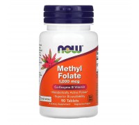 Метил Фолат Now Foods (Methyl Folate) 1000 мкг 90 таблеток