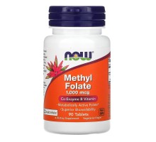 Метил Фолат Now Foods (Methyl Folate) 1000 мкг 90 таблеток