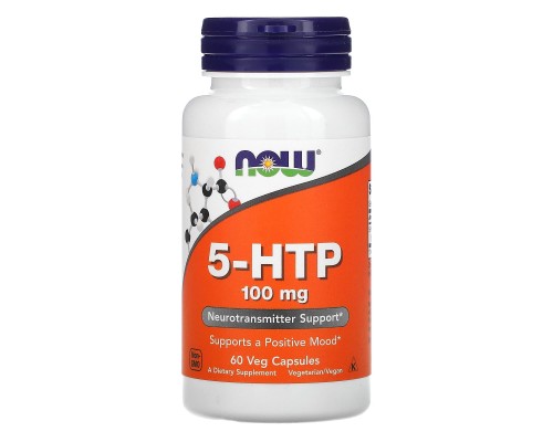 5-Гідрокситриптофан Now Foods (5-HTP) 100 мг, 60 вегетаріанських капсул 5-Гідрокситриптофан Now Foods (5-HTP) 100 мг, 60 вегетаріанських капсул
