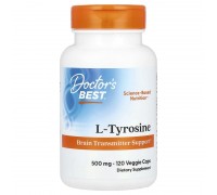 L-Тирозин Doctor's Best 500 мг, 120 рослинних капсул