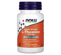 Теанін NOW Foods (L-Theanine Stress Management) 200 мг 60  вегетаріанських капсул
