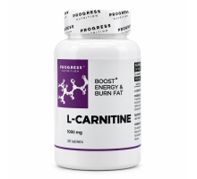 Карнітин Progress Nutrition (L-carnitine) 1000 мг, 30 таблеток