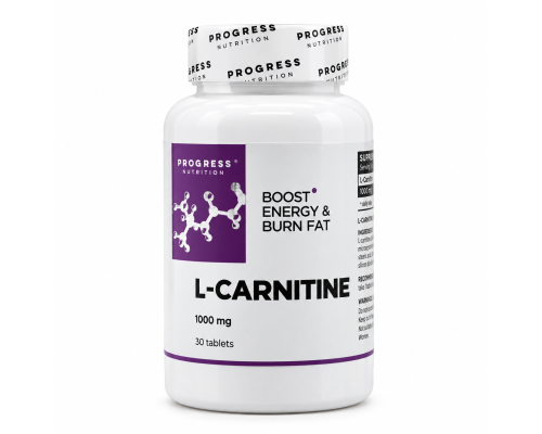 Карнітин Progress Nutrition (L-carnitine) 1000 мг, 30 таблеток