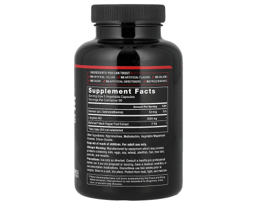 Аргінін Force Factor (L-Arginine) 3000 мг 150 капсул