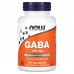 Гамма-аміномасляна кислота (ГАМК) Now Foods GABA 750 мг, 100 рослинних капсул