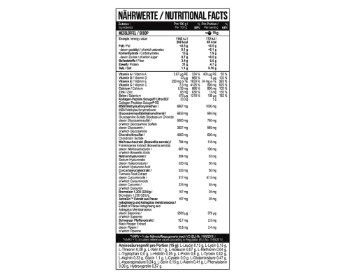 Комплекс для суглобів і зв’язок Flex PRO із колагеном MST 300 г, 20 порцій (смак в асортименті)