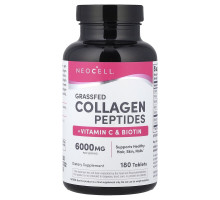 Колаген I і II типу з Вітаміном С і Біотином NeoCell (Super Collagen), 180 таблеток