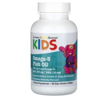 Рыбий жир с Омегой-3 для детей (Omega-3 Fish oil) California Gold Nutrition Kids, 60 капсул со вкусом клубники