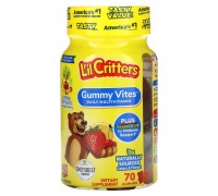 Мультивітамінний комплекс Gummy Vites для дітей L'il Critters, 70 жувальних цукерок зі смаком асорті