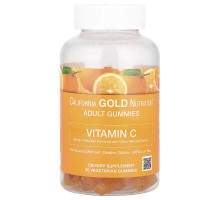 Вітамін С + Вітамін А для дітей California Gold Nutrition 250 мг, 90 вегетаріанських жувальних таблеток