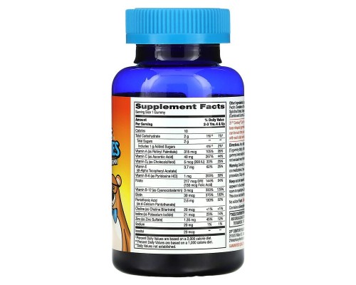 Мультивітаміни Zoo Friends з вітаміном С 21st Century 60 жувальних таблеток зі смаком натуральних фруктів