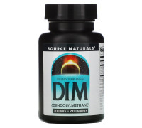 ДІМ (Дііндолілметан), DIM (Diindolylmethane), Source Naturals, 200 мг, 60 таблеток
