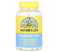 Монолаурин з Цинком Nature's Life 90 капсул