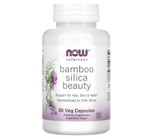 Діоксид кремнію з бамбука NOW Solutions 90 вегетаріанських капсул
