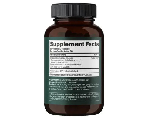 Кордицепс Mind Shi 1000 мг, 60 капсул