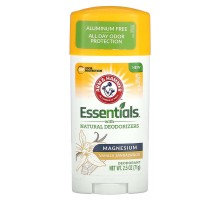 Дезодорант с натуральными дезодорирующими веществами, магний Essentials Arm & Hammer 71 г с ванилью и сандаловым деревом