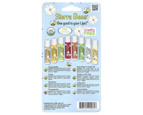Бальзам для губ Sierra Bees (Lip Balm) 4.25 г/шт (ароматы в ассортименте)