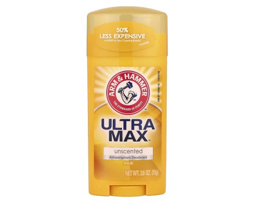 Твердий дезодорант-антиперспірант UltraMax Arm & Hammer 73 г без запаху Твердий дезодорант-антиперспірант UltraMax Arm & Hammer 73 г без запаху