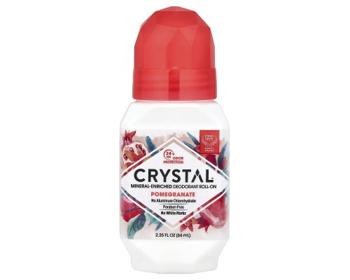Натуральный шариковый дезодорант CRYSTAL 66 мл с гранатом Натуральный шариковый дезодорант CRYSTAL 66 мл с гранатом