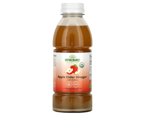 Яблучний оцет з маткою Dynamic Health Laboratories (Apple Cider Vinegar with Mother) 473 мл Яблучний оцет з маткою Dynamic Health Laboratories (Apple Cider Vinegar with Mother) 473 мл