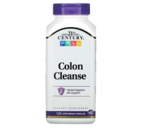 Colon Cleanse для поддержки пищеварительной системы 21st Century 120 веганских капсул