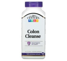 Colon Cleanse для підтримки травної системи 21st Century 120 веганських капсул