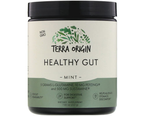 Витамины для кишечника Terra Origin (Healthy Gut Mint) 222 г (вкусы в ассортименте)