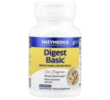 Формула с основными ферментами Digest Basic Enzymedica 30 капсул