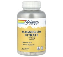 Цитрат магнію Solaray (Magnesium Citrate) 400 мг 180 капсул