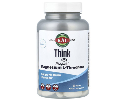 Магній L-Треонат Think KAL 72 мг, 60 таблеток