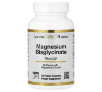 Магній бісгліцинат California Gold Nutrition 100 мг\1 капс, 60 капсул