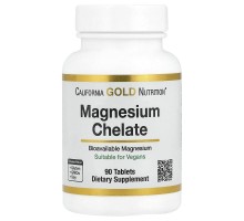Магній хелат з кальцієм California Gold Nutrition, 90 таблеток